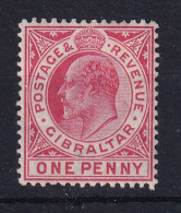 Gibraltar: 1906/11   Edward    SG67    1d    MH  - Gibilterra