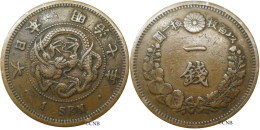 Japon - Meiji - 1 Sen An 7 (1874) - TTB/XF45 - Mon0800 - Giappone