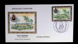 CL, FDC, Premier Jour, Gabon, République Gabonaise, 12 Mai 71,Libreville, 150 E Anniversaire De La Mort De Napoléon 1 Er - Gabón (1960-...)