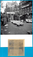 PHOTO Photographie Artistique Avec Son Négatif 6 X 6 - LES HALLES De PARIS Devant La Maison BUSNEL 75001 ** Marché - Plaatsen