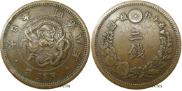Japon - Meiji - 2 Sen An 8 (1875) - TTB/XF45 - Mon0841 - Giappone