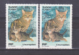 France 3284 Chat Variété Brun Rose Et Brun Neuf ** TB MNH Sin Charnela - Unused Stamps