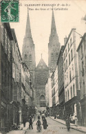 FRANCE - Clermont Ferrand (P De D) - Vue Sur La Rue Des Gras Et La Cathédrale - Animé - Carte Postale Ancienne - Clermont Ferrand