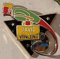 DAVID VINCENT - EGF - MONDE - WORLD - MONDO - WELT - EGF - DOUBLE MOULE - ETOILES - STARS - STERN  - (34) - Personaggi Celebri