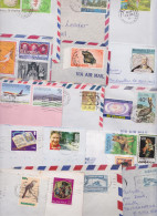 British Overseas Îles Anglophones Lot De 212 Enveloppes Timbre Stamp Air Mail Cover Montserrat Jamaïque Hong Kong Belize - Andere & Zonder Classificatie