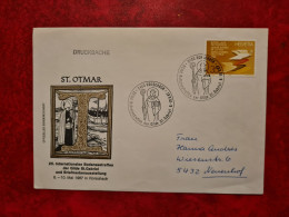 SUISSE LETTRE 1987 ST OTMAR RORSCHACH BODENSEETREFFEN DER GILDE ST GABRIEL - Sonstige & Ohne Zuordnung