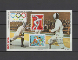 Bolivia 1983 Olympic Games Los Angeles, Fencing S/s MNH - Summer 1984: Los Angeles