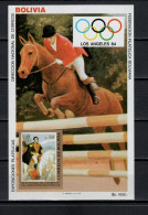 Bolivia 1984 Olympic Games Los Angeles, Equestrian S/s MNH - Estate 1984: Los Angeles