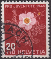 1945 Schweiz Pro Juventute ° Mi:CH 467, Yt:CH 425, Zum:CH J115, Alpenheckenrose - Used Stamps