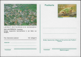 Autriche 1990. Entier Postal Touristique. Timbre Grenouille - Frösche