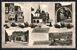 AK Forst An Der Weinstrasse, Strassenpartien Und Weinberge  - Autres & Non Classés
