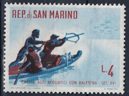 San Marino - Entenjagd Vom Boot Aus (MiNr: 689) 1961 - Postfrisch ** MNH - Ungebraucht