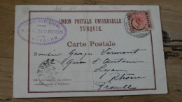 Carte Postale Envoyée De JERUSALEM En 1900  ................18695 - Palestine