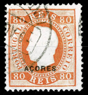 Açores, 1882, # 41c Dent. 12 3/4, Used - Azoren