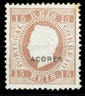 Açores, 1882, # 38b Dent. 12 3/4, MH - Açores