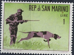 San Marino - Jäger Mit Hund (MiNr: 739) 1962 - Postfrisch ** MNH - Unused Stamps