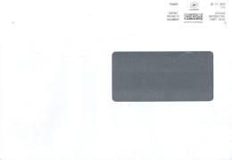 FRANCE  -  2023, POSTAL FRANKING MACHINE COVER TO DUBAI. - Lettres & Documents