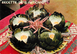 Recettes De Cuisine - Artichaut Avec Fruits De Mer - Gastronomie - CPM - Voir Scans Recto-Verso - Recettes (cuisine)
