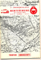 1972 PRIMA CRONOSCALATA MONTEVERGINE TROFEO INNOCENTI  DEPLIANT 13 FACCIATE - Zonder Classificatie