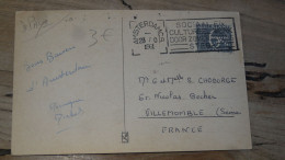 Carte Postale Avec Timbre Perforé - 1961, Perfin Stamp  ................18699 - Covers & Documents
