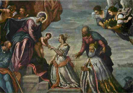 Art - Peinture Religieuse - Tintoretto - Mariage De Sainte Catherine - Détail - Venezia - Palazzo Ducale - Carte Neuve - - Tableaux, Vitraux Et Statues