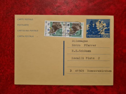 SUISSE CARTE ENTIER MONTREUX FLAMME VILLE DE SEJOUR 1993 - Other & Unclassified