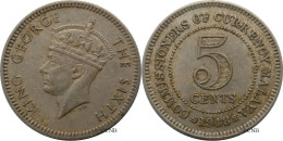Malaya - Colonie Britannique - George VI - 5 Cents 1948 - TTB/XF45 - Mon6451 - Colonias