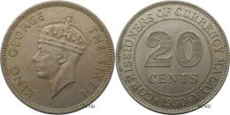 Malaya - Colonie Britannique - George VI - 20 Cents 1950 - SUP/AU58 - Mon6454 - Colonie