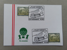 Österreich Pro Juventute - Mit Sonderstempel 14. 9. 1991 Vordernberg, 100 Jahre Erzbergbahn (Nr.958) - Other & Unclassified