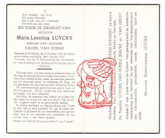 DP Maria Leontina Luyckx ° Wichelen 1868 † 1954 X Kamiel Van Duerm // Annaert Bracke Van Gendt - Imágenes Religiosas