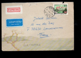 HONGRIE SEUL SUR LETTRE EXPRES POUR LA FRANCE 1985 - Tunisia