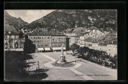 Cartolina Bolzano, Piazza Walter Aus Der Vogelschau  - Bolzano (Bozen)