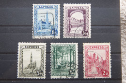 Série Timbres Pour Lettres Par Exprès. (COB/OBP 292C/292G, Obl) 1929. - Used Stamps