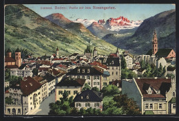 Cartolina Bozen /Bolzano, Partie Mit Dem Rosengarten  - Bolzano (Bozen)