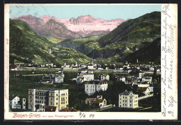 Cartolina Bozen-Gries, Gesamtansicht Aus Der Vogelschau  - Bolzano (Bozen)