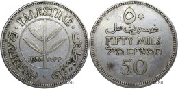 Palestine - Mandat Britannique - 50 Mils 1933 - TTB/XF40 - Mon3812 - Israele