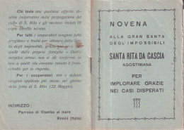 Santa Rita Da Cascia Viserba A Mare Libretto Anni '50 Pagine 8- Rif. S399 - Religion & Esotericism