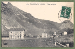 CPA  - SAVOIE - PRALOGNAN LA VANOISE - VILLAGE ET L'ÉGLISE - Vue Sur L'Hôtel Du Dôme De Chasseforêt - Pralognan-la-Vanoise