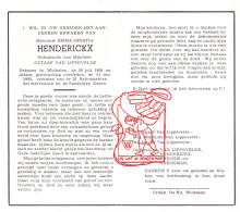 DP Emma Ignatia Henderickx ° Wichelen 1891 † 1965 X Octaaf Van Lippevelde // Theunis Veeckman - Andachtsbilder