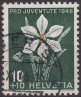 1946 Schweiz Pro Juventute ° Mi:CH 476, Yt:CH 434, Zum:CH J118, Weisse Narzisse - Used Stamps