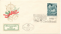 Austria FDC 29-11-1963 Christkindl With Nice Cachet - FDC
