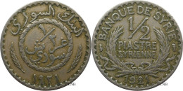 Syrie - Mandat Français - 1/2 Piastre 1921 - TTB/XF40 - Mon5606 - Syrie