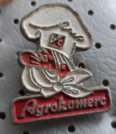 Agrokomerc Chef Bosnia Ex Yugoslavia Vintage Pin - Levensmiddelen