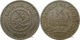 Syrie - Mandat Français - 1/2 Piastre 1921 - TTB/XF45 - Mon5607 - Siria