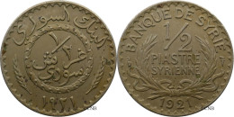 Syrie - Mandat Français - 1/2 Piastre 1921 - TTB+/AU50 - Mon5961 - Siria