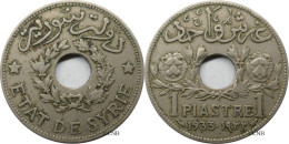 Syrie - Mandat Français - 1 Piastre 1933 - TTB/XF40 - Mon6457 - Siria