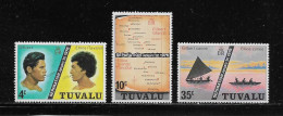 TUVALU  ( DIV - 367 )   1976  N° YVERT ET TELLIER  N°  1/3   N** - Tuvalu (fr. Elliceinseln)