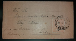 D.CARLOS I - IMPRESSO - ELVAS - Lettres & Documents