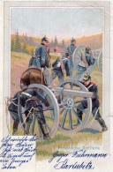 DEUTSCHLAND - PREUSSISCHE ARTILLERIE - CARTOLINA FP SPEDITA NEL 1905 - War 1914-18