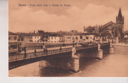 VERONA  PONTE DELLE NAVI  E CHIESA  S. FERMO NO VG - Verona